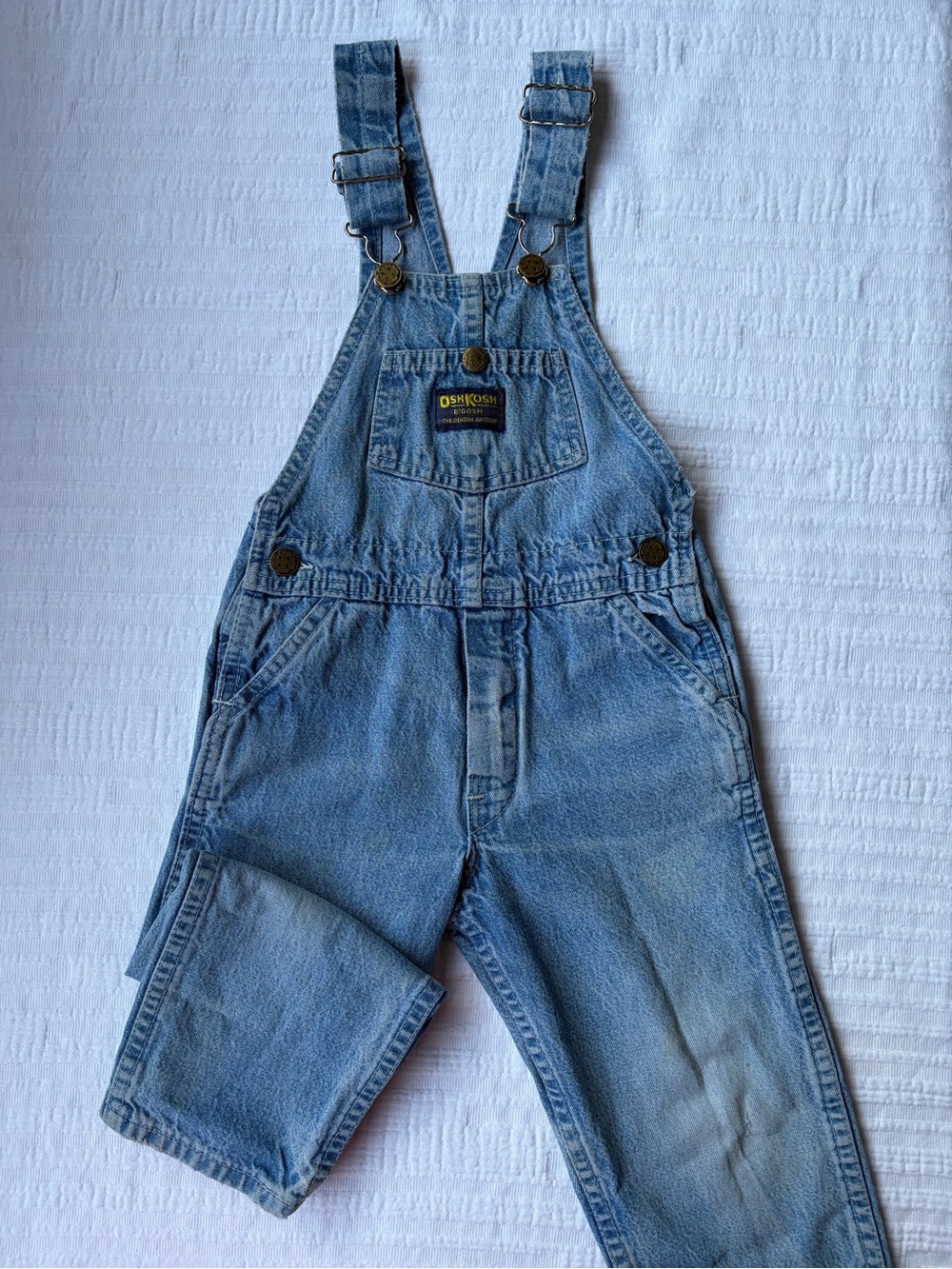 Vintage 90’s OshKosh B'gosh Kids Denim Overalls - Light Blue
